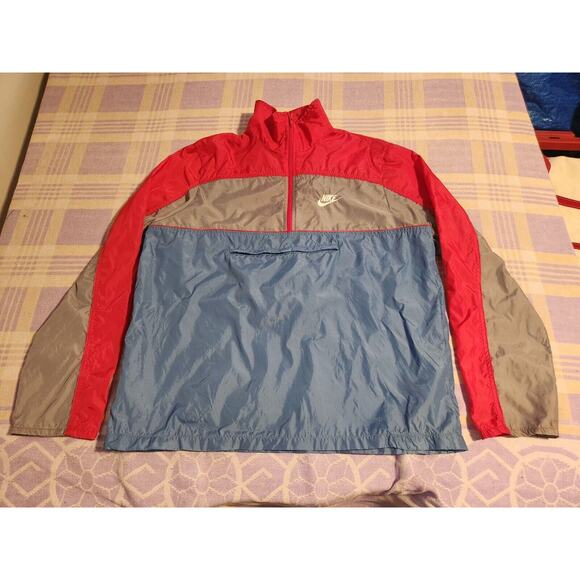 Vintage Nike Wind Breaker Color Block Fanny Pack Windbreaker Large 1984 80s